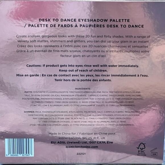ICONIC LONDON DESK TO DANCE  EYESHADOW  PALETTE - Picture 8 of 9